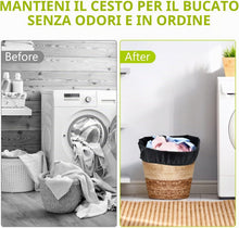 Carica l'immagine nel visualizzatore di Gallery, OTraki 2 Pezzi Sacco Portabiancheria Sporca,50 x 60 cm Laundry Bag con Coulisse,Sacco Portabiancheria Sporca Pieghevole,Portatile Sacchetto Biancheria Sporca da Viaggio per Campeggio Casa Collegio