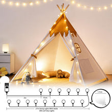Carica l'immagine nel visualizzatore di Gallery, Sprifityy 27m Catena luminosa per esterni, 200 LED, a batteria con timer