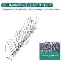 Carica l'immagine nel visualizzatore di Gallery, OFFO Dissuasori per Piccioni,Spuntoni per Piccioni 1,3m in Acciaio Inox,Dissuasori per Uccelli balcone,Dissuasore per Le