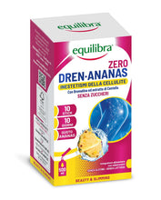 Carica l'immagine nel visualizzatore di Gallery, Equilibra Dren Ananas Zero Zuccheri, Integratore con Bromelina, Rutina, Drenaggio dei Liquidi, Pesantezza delle Gambe, S