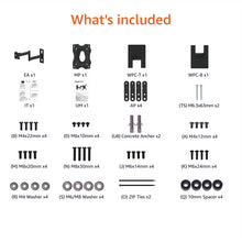 Carica l&#39;immagine nel visualizzatore di Gallery, Amazon Basics Supporto a parete per TV Full Motion, si adatta a TV da 30 a 102 cm e VESA 200 x 200, Nero