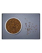 Carica l'immagine nel visualizzatore di Gallery, PETTOM Tappetino Sottociotola in Silicone per Cani Gatti, 60x40cm Tappetini Antiscivolo per Ciotola di Cibo per Animali Domestici Cane, Impermeabile Bordo Rialzat per Ciotole Proteggere Il Pavimento