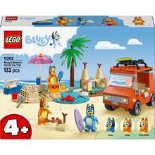 Carica l'immagine nel visualizzatore di Gallery, LEGO Bluey: Vacanza sulla Spiaggia della Famiglia di Bluey 11202