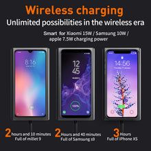 Carica l'immagine nel visualizzatore di Gallery, USB C HUB con Ricarica Wireless, 13 in 1, Docking Station con HDMI 4K, VGA, 2×USB 3.0, USB C 3.0 e 2.0, RJ45 Ethernet, PD 100 W, SD/TF e AUX da 3,5 mm, Compatibile con MacBook Pro e Altri Laptop
