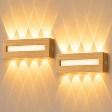 Carica l'immagine nel visualizzatore di Gallery, 2 pezzi Applique LED da Parete Interno 12W 3000K Bianco Caldo