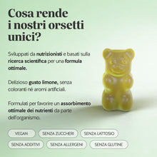 Carica l'immagine nel visualizzatore di Gallery, Bears with Benefits - Gommose Cromo e L-Carnitina - Metabolismo - 30 pezzi