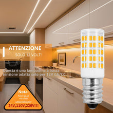 Carica l'immagine nel visualizzatore di Gallery, Lampadina a LED E14, 12V, 4W, luce bianca calda, 3000 K, sostituisce lampadine alogene da 40W, a bassa tensione, non dim