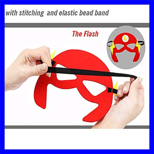 ZPIMY 38 Pezzi Maschere di Supereroi, Maschere per Bambini, Maschere Supereroi Per Bambini, Supereroe per Feste, Maschere Feltro Mascherine del Partito, Supereroi Maschere Cosplay Per Bambini Adulti