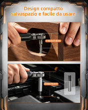 Carica l'immagine nel visualizzatore di Gallery, Set cacciavite a cricchetto mini 24 in 1 Jorest per spazi ristretti