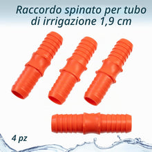 Carica l'immagine nel visualizzatore di Gallery, AERZETIX - Set di 4 Raccordi Giunzione in Plastica per Tubi da Giardino 3/4" con Diametro Interno ∅19 mm | Connettore pe