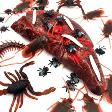 Carica l'immagine nel visualizzatore di Gallery, 30 Pezzi di millepiedi, scorpioni, scarafaggi in plastica,realistici,scarafaggi Finti,Halloween Scherzo Puntelli Diverte