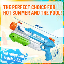 Carica l'immagine nel visualizzatore di Gallery, Pistola ad Acqua - Pistole ad Acqua Potente per Bambini Adulti, Fucile ad Acqua Water Gun Idee Regalo per Feste in Piscina e Attività All'aperto, Blu