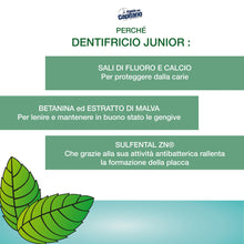 Carica l'immagine nel visualizzatore di Gallery, Pasta del Capitano, Dentifricio Baby Menta Dolce, Delicato Dentifricio al Gusto di Menta Dolce, Previene Placca e Carie,