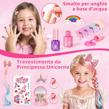 Carica l'immagine nel visualizzatore di Gallery, Hohosunlar Trucchi Bambina, Set Trucco Lavabile per Bambini 3 ai 12 Anni