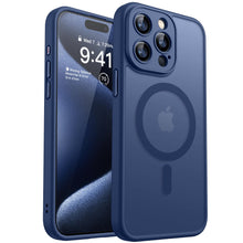 Carica l'immagine nel visualizzatore di Gallery, CANSHN Cover Magnetica per iPhone 15 Pro, Compatibile con MagSafe, [Protezione Completa Della Fotocamera], Custodia Tras