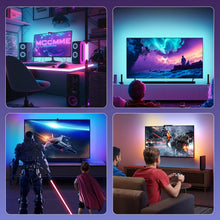 Carica l'immagine nel visualizzatore di Gallery, TV LED luci 3M cambiando sincrono con TV immagine TV retroilluminazione TV con sensore AR musica sincronizzazione App RG
