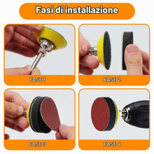 Carica l'immagine nel visualizzatore di Gallery, KONGMING 130 Pezzi Dischi Abrasivi 50mm Dischi Carta Abrasiva Grana 80 100 120 150 240 320 400 600 800 1000 1200 2000 30