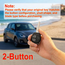 Carica l'immagine nel visualizzatore di Gallery, JZK Custodia per Chiave Auto per Suzuki Swift, Vitara &amp; per Vauxhall Agila