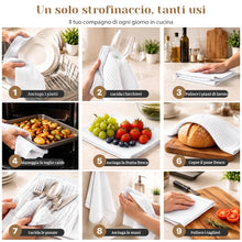 Carica l'immagine nel visualizzatore di Gallery, Zindoo 5 Pezzi Strofinacci Cucina Microfibra 40x40 cm Multicolore