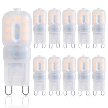 Carica l'immagine nel visualizzatore di Gallery, TIAFELNGLY Lampadine LED G9 bianco caldo G9 LED 2.5W-3W sostituzione per lampada alogena 25W-35W 360 gradi angolo AC220V