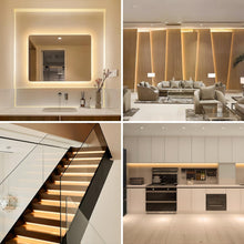 Carica l'immagine nel visualizzatore di Gallery, Striscia LED COB da 5 m, dimmerabile, 24 V, flessibile, con telecomando e alimentatore, CRI92, larghezza 8 mm, per decor