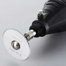 Carica l'immagine nel visualizzatore di Gallery, 9 Pezzi Dischi da Taglio per Dremel, Mini Lame per Seghe Circolari HSS, Dischi Diamantati e da Taglio di Resina, Utensil