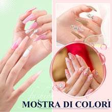 Carica l'immagine nel visualizzatore di Gallery, Phoenixy Kit Ricostruzione Unghie Gel Completo con 6 Colori 15ml Gel Ricostruzione Unghie, Lampada UV 36W, Base Coat e Top Coat