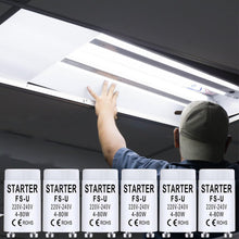Carica l'immagine nel visualizzatore di Gallery, 6 Pezzi FS-U Starter per Tubi Fluorescenti 4-80W 220-240V Starter Neon