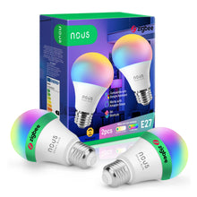 Carica l'immagine nel visualizzatore di Gallery, NOUS P3Z, Zigbee Lampadine Led E27 Luce Calda Fredda, Tuya Smart Life Luci Led Rgb, Lampadina Compatibile con Alexa, Goo