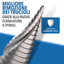 Carica l'immagine nel visualizzatore di Gallery, Fresa conica 4-32 mm HSS punta a gradini per metallo lamiera plastica