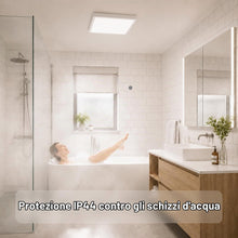 Carica l'immagine nel visualizzatore di Gallery, LQWELL® Plafoniera Lampada da soffitto a LED, Lampada da bagno impermeabile IP44 Rotonda Piatta 23W 4000K 2600LM Sottile