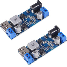 Carica l'immagine nel visualizzatore di Gallery, RUNCCI-YUN DC 6V 9V 12V 24V to DC 5V 5A Convertitore Buck USB Module 9V-36V Step Down to DC 5V Transformer Dual Output V