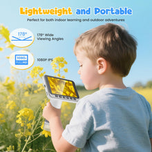 Carica l'immagine nel visualizzatore di Gallery, Microscopio digitale 4,5" IPS, 5-1000X Microscopio Elettronico Portatile USB con 8 luci LED Regolabili Scheda di memoria da 32 GB per bambini adulti