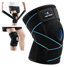Carica l'immagine nel visualizzatore di Gallery, Tutore Ginocchio con Stabilizzatori Laterali, X-Pro Sport Ginocchiera Rotulea Regolabile, Supporto Menisco Legamenti Crociati, Tutore Ortopedico Traspirante Professionale per Uomo e Donna