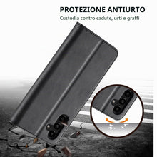 Carica l'immagine nel visualizzatore di Gallery, Cover per Samsung Galaxy A14 5G / A14 4G a Libro,Nero