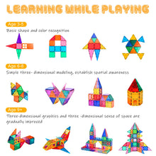 Carica l'immagine nel visualizzatore di Gallery, Katiago Costruzioni Magnetici per Bambini 100 pezzi 3D Costruzioni Magnetiche Blocchi Magneti Bambini Stem Creatività Giocattoli Educativi Regali per Oltre 3 anni (100 psc)