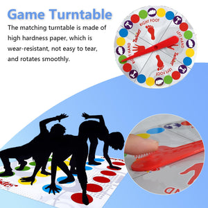 Twister Gioco per Bambini & Adulti, Twisting Gioco, Family Floor Gioco con Tappetino, Giochi di abilità di Squadra, Adatto per Feste di Compleanno e Riunioni