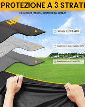Carica l'immagine nel visualizzatore di Gallery, 420D Copertura per Tosaerba Impermeabile Coperture per Trattorino Tagliaerba Copri Trattore da Esterno Anti-UV con Nastr