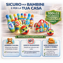 Carica l'immagine nel visualizzatore di Gallery, MandA® Birilli Bowling Bambini - Set di Bowling per Bambini - Regalo Borsa Trasporto - Giochi per Bambini di 2-5 Anni - 