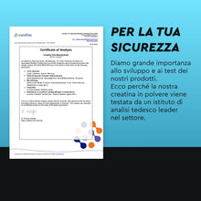 Carica l'immagine nel visualizzatore di Gallery, Creatina Monoidrata in Polvere 500 g, Materia Prima di Marca Creapure ad Alto Dosaggio, Supporto per Sport e Atleti, 100