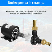 Carica l'immagine nel visualizzatore di Gallery, Portatile Mini Pompa Acqua, Pompa Acqua DC 12V 800L/H 5M Pompa Sommersa