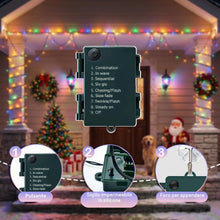 Carica l'immagine nel visualizzatore di Gallery, Catena luminosa con timer batteria per interni ed esterni, catena luminosa a batteria, 8 modalità, ideale per Natale, Ha