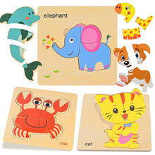 Carica l'immagine nel visualizzatore di Gallery, GOLDGE 16 Pezzi Puzzle Legno Bambini, Giochi Bambini 1 2 3 4 Anni