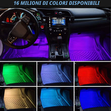 Carica l'immagine nel visualizzatore di Gallery, Nilight 4pcs USB Interior Car Lights 48 LED RGB LED Strips Lights with App Control Music Sound Active Mode Under Dash Fo