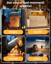 Carica l'immagine nel visualizzatore di Gallery, Lampada da cavalletto a LED con attacco a clip per artisti, con telecomando