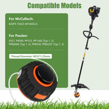 Carica l'immagine nel visualizzatore di Gallery, Testina per decespugliatore P25, adatta per McCulloch B26PS T26CS MT260CLS