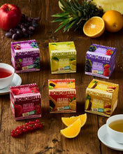 Carica l'immagine nel visualizzatore di Gallery, Bonomelli Infusi Fruttosi, Uva Nera e Fragola, Confezione da 12 Filtri, Gusto Intenso e Delicato, Infusione a Caldo e a 