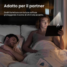 Carica l'immagine nel visualizzatore di Gallery, Lampada da lettura a LED Ricaricabile USB Braccio Flessibile Bianco