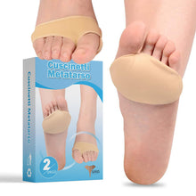 Carica l'immagine nel visualizzatore di Gallery, 2 Cuscinetti Metatarsali Piedi In Lycra e Gel Traspirante, Taglia S EU 35-40, Alleviano il Dolore dell'Avampiede per il 