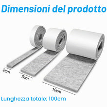 Carica l'immagine nel visualizzatore di Gallery, Brevanza 3 Rotoli Feltro Adesivo (100cmx10cm, 100cmx5cm, 100cmx2cm), Feltrini per Sedie, Feltrino per Sedie, Rotolo Ades